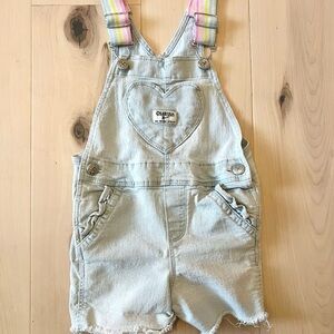 OshKosh B'gosh Light Blue Denim Kids shorts Overalls
